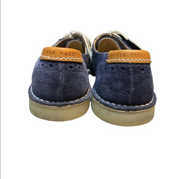 Ted Baker 🔥HOST PICK🔥Blue Suede Oxfords - Picture 3 of 13